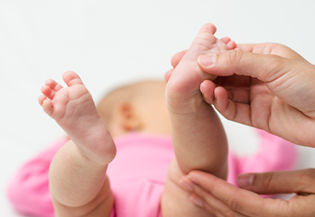 Baby foot massage