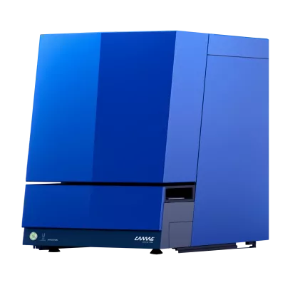 Fully automated application of up to 75 samples as bands onto HPTLC glass plates (20 x 10 cm).