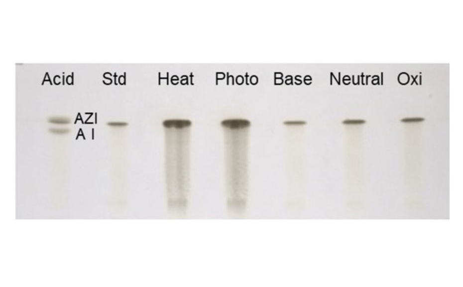 Degradation study of AZI; reprinted from [1]