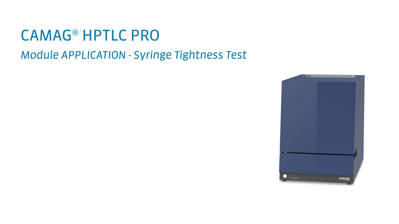 Syringe Tightness Test – HPTLC PRO Module APPLICATION video thumbnail