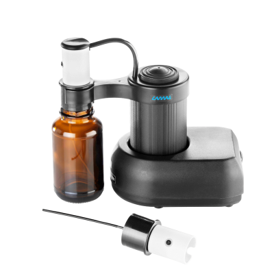 The TLC Sprayer is used for manual spraying of derivatization reagents onto TLC plates.